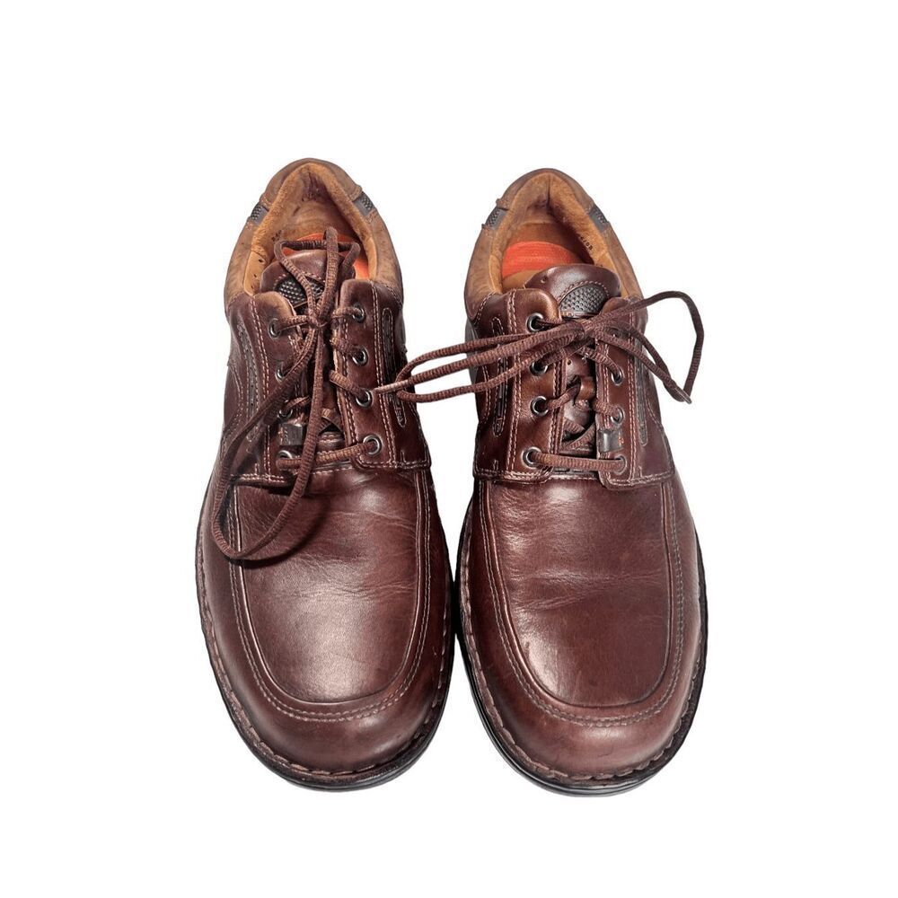 Clarks Unstructured Men'sBrown Leather Lace Up Brand: Clarks... Casual Shoes - Picture 2 of 14
